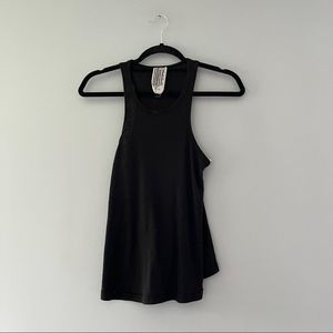 Free People - Black Waffle Knit Tank Top Size XS